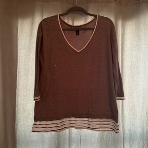 Large GAP business casual shirt! Grey with blue and white shear.